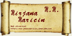 Mirjana Maričin vizit kartica